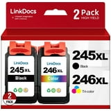 245XL Ink Cartridge for Canon ink 245 and 246 PG-245XL CL-246XL PG-243 CL-244 Work for Pixma TS3120 MG2520 MX492 TR4520 TS202 MG2525 MG3022 MG2522 MG2922 Printer ink ( Black£¬Tri-Color)